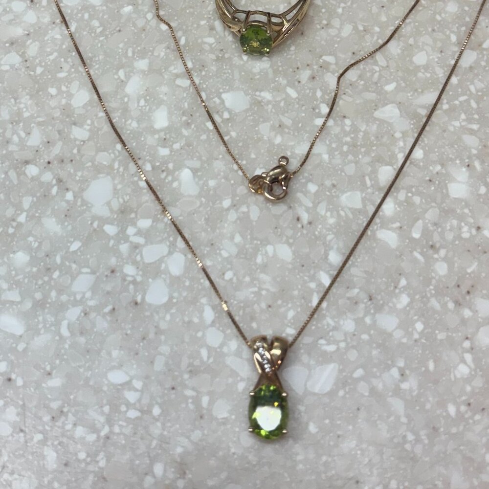 earring, ring, necklace set - Picture 6 of 7